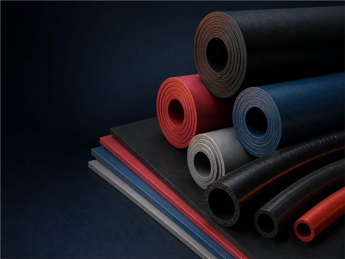 Visual material karet industri